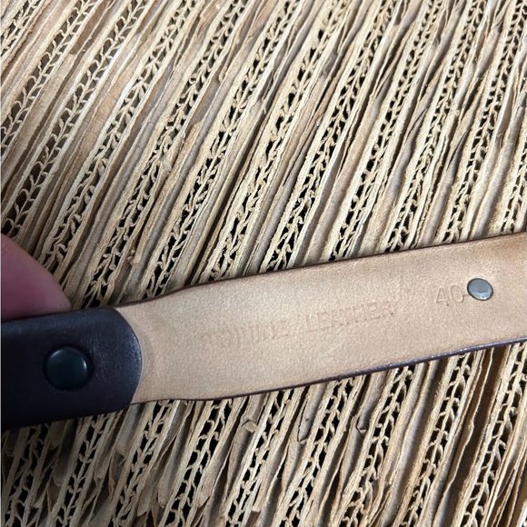 Vintage Brown Leather Golf Belt - Picture 5 of 8